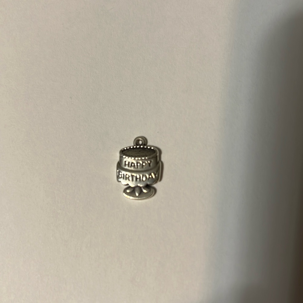 James Avery tiny birthday cake charm